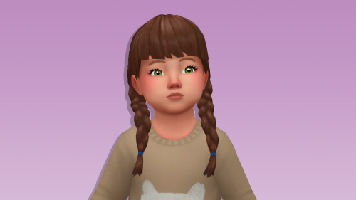 ivy aged up! she rolled the wild trait and she’s absolutely adorable