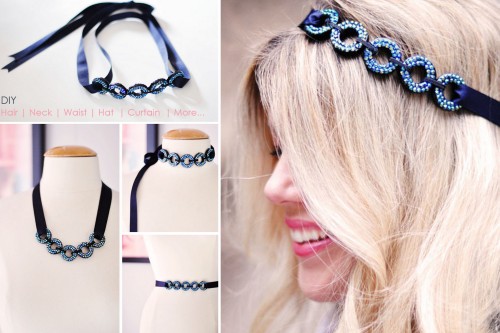 DIY Multipurpose Elastic and Ribbon Beaded Accessory Tutorial from &hellip;Love Maegan here. First o