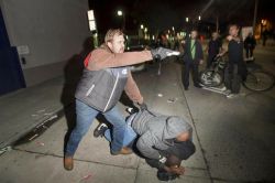 postracialcomments:  america-wakiewakie:  Undercover Cop Attempts to Instigate Looting, Pulls Gun When Outed as Police | AmericaWakieWakie  December 11th, 2014 During the ongoing protests in Berkeley and Oakland, on Dec 10th 2014, two undercover police