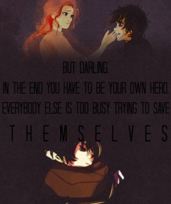 fangirlingoverdemigods:  Save yourself. Its
