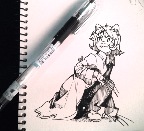 meltesh28:  gonna try doing inktober! starting with sweet, precious nepeta  