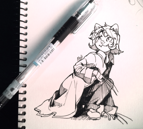 meltesh28:gonna try doing inktober! starting with sweet, precious nepeta   