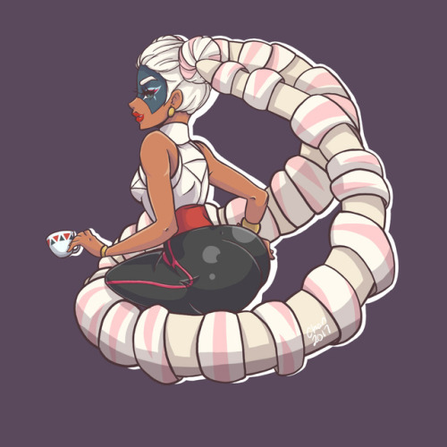 chanchan-art: Quick little cartoon style doodle of Twintelle from the new game ARMS Had to give a glorious booty ;D 