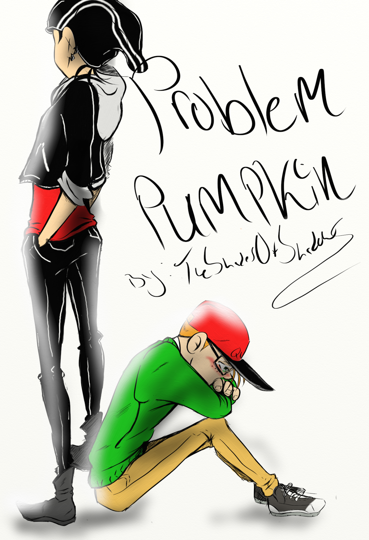this is the cover to my fanfic of reverse kevedd... - problem pumpkin