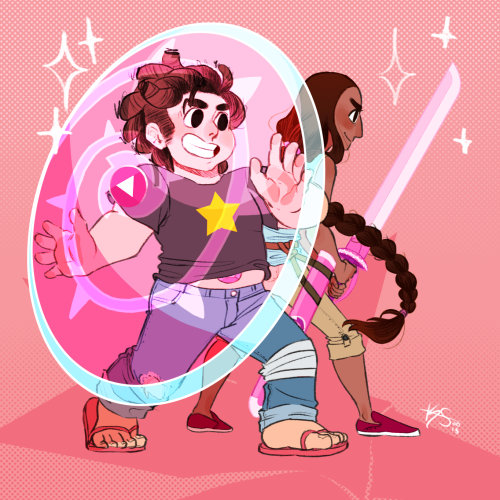 katietheslayer:Power Couple~✨ I’M SO EXCITED FOR CONNIE TO LEARN TO SWORD FIGHT SO SHE CAN FIG