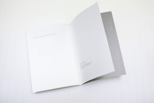 Dummy for Jardins de béton (2012-2014). 60 pages, 16x23 cm. Inside printed on Olin regular natural 1