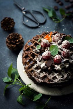 nougatella:  Chocolate Sweet Potato Waffles | Love Is In My Tummy