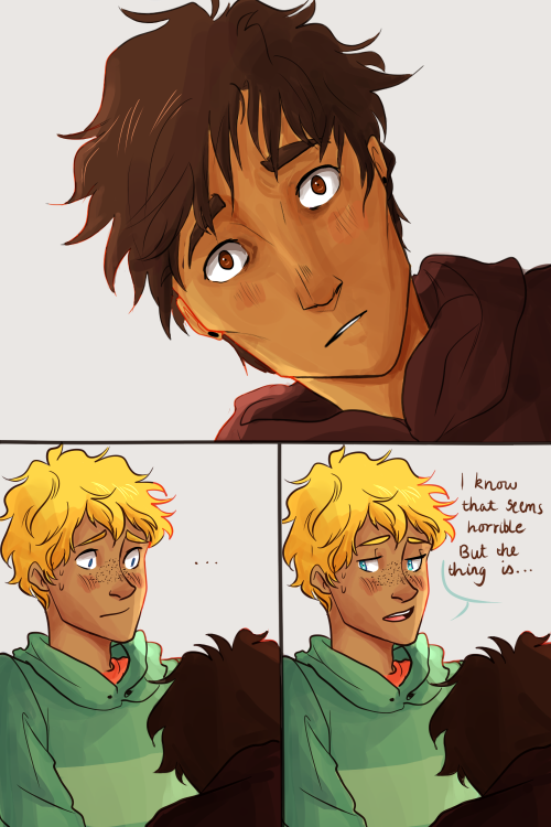 cherryandsisters:finally done!!! just a short comic i wanted to make :)both will and nico are older 