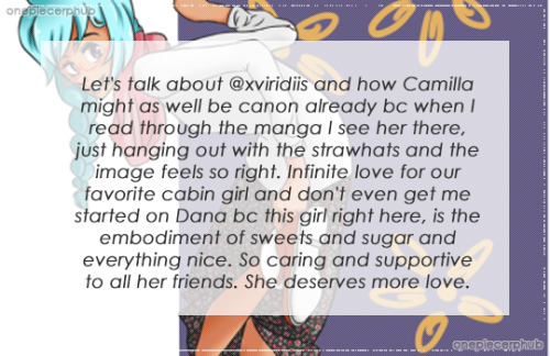 onepiecerphub: Let’s talk about @xviridiis and how Camilla might as well be canon already bc when I