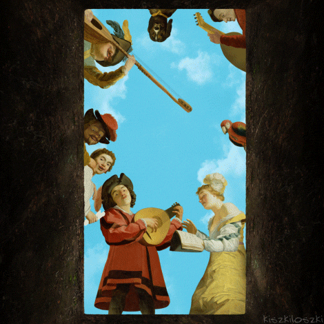 good morning…Musical Group on a Balcony by Gerrit van Honthorst (1622)…Hey! If you lik