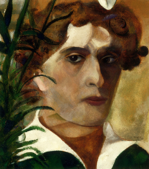 Marc Chagall (Bielorusian-French, 1887-1985) Self-portrait, 1914Gouache on paper