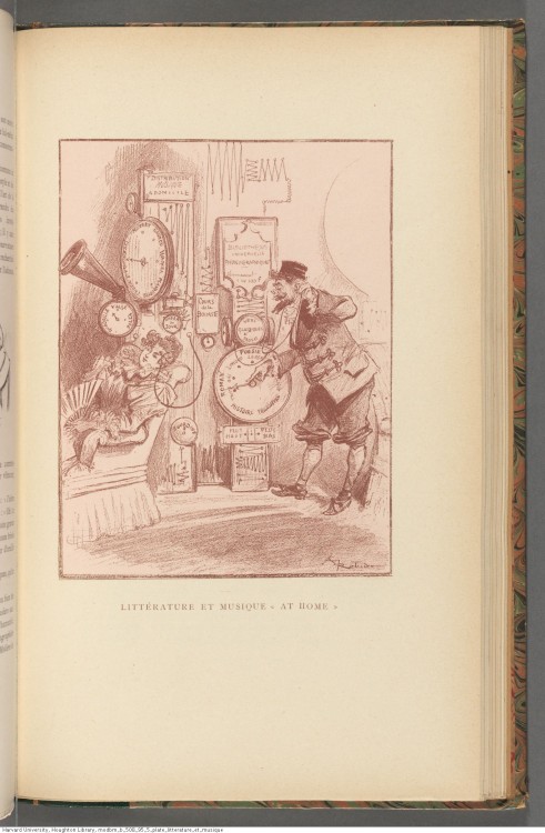 Two 19th century depictions of a post-print future, in which books have been replaced by a system wh
