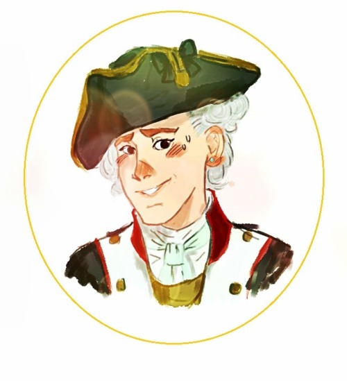 hey! Lafayette with the pierced ear~love him ( ◡‿◡ ♡)