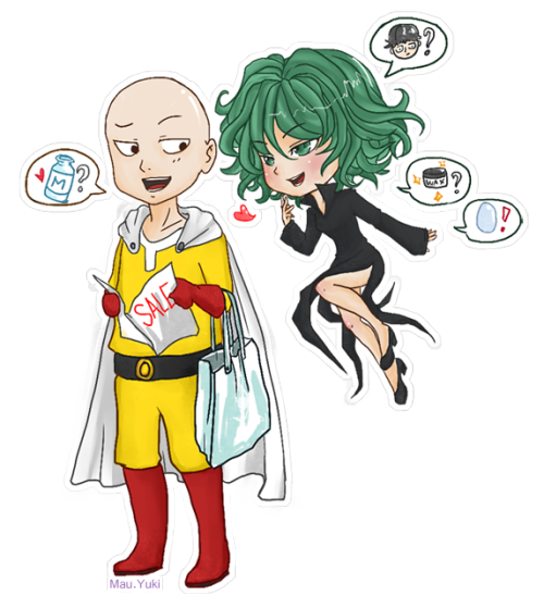 Another one for SaitamaxtatsumakiDon’t repost art please.Ordered from Yuki frozen at gaiaThis is what’s going on.

she’s asking him if he’s going to buy a wig (teasing him hehe)and Saitama returning her blow with milk And then she continues with buy some wax then… so he can look like shiny egg… haha just out shopping #one punch man #saitama#tatsumaki #saitama x tatsumaki