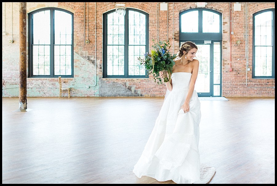 charleston wedding photography and caroline herrera fern gown at the ceder room