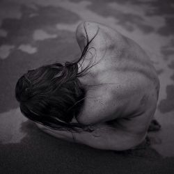 sir-j:  “You can never go home again.” -with @forest_alexandra. - - See more uncensored work with Forest on my #Patreon, link on my profile! - - - - #sanddunes #winter #modeling #tones #cold #rainclouds #blonde #slo #sanluisobispo #sand #blackandwhite