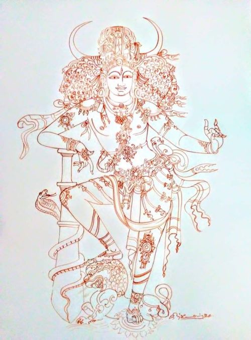 Saiva Dvarapalaka by Venkatesan Krishnamoorthy