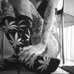 sexgirlsandtattoos:  .  My favorites weed, sexy women, and tattoos