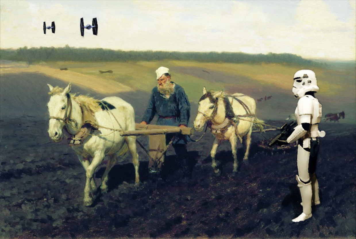 blazepress:  Famous Paintings Reimagined to Include Star Wars Elements