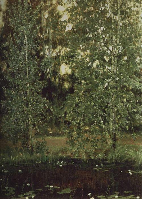 viktor-vasnetsov: Pond in Ochtir, 1880, Viktor Vasnetsov
