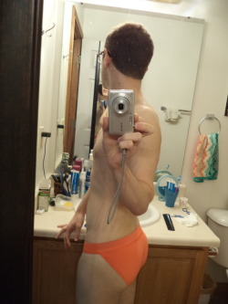 bikinithonglover:  Orange Tanga from amazon. I