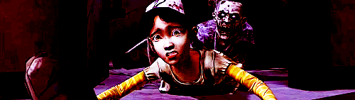 faithconorrs:   Favourite video game endings [4/?] ↳ The Walking Dead (game)  “In Macon… the first days we met, do you remember?” “Yeah, I do.” “When I went out to rescue that boy Glenn, we met a girl. She’d been bitten