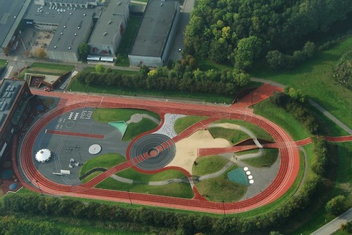 Odense, Athletics Exploratorium, Keingart, 2013 The athletics facility at the University of Southern