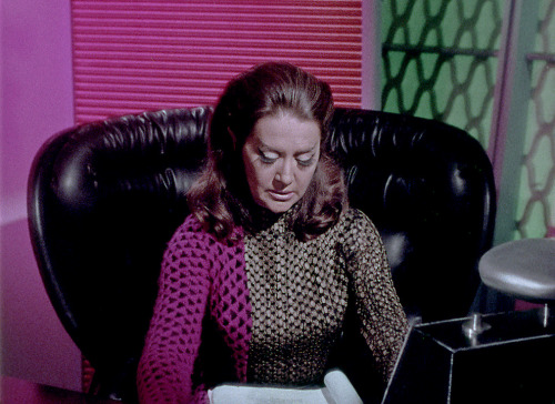 ginormouspotato: Romulan Technical Manual (script study) Joanne Linville studies her lines in the s