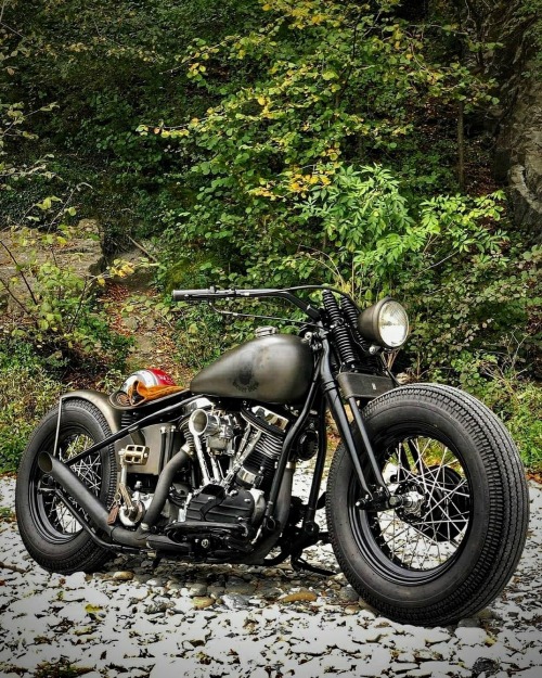 utwo:  HD Panhead Bobber© bobber garage