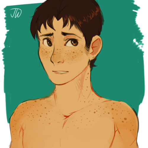 tread-the-floods: tread-the-floods: marco hates being shirtless because he feels like a dalmatian HO