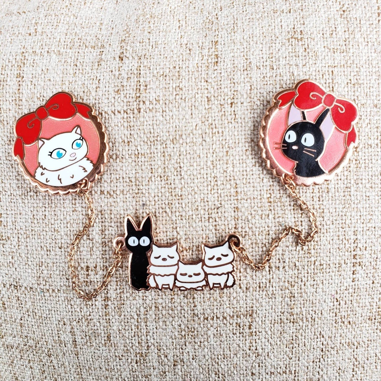 sosuperawesome: Kiki’s Delivery Service Fan Art Pins  Mei Bee Art on Etsy  See