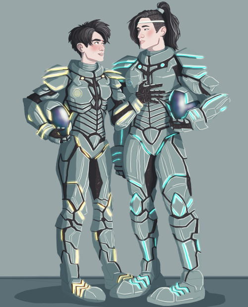 pronislav: littlesmartart: @pronislav commissioned me to draw xiyao in some cool teksuits!commission