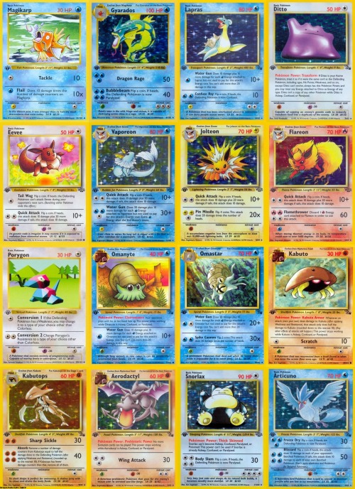  First appearances of the original 151 in the Pokémon TCG ~ ★/☆ 