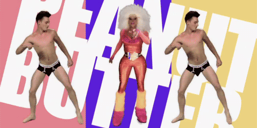 “Must Be Jelly ‘Cause Jam Don’t Shake” - RuPaul and Sean Paul Lockhart shake their thangs in the video for “Peanut Butter” (featuring the Queen of Bounce, Big Freedia). As Ru might say: it’s also available on iTunes.