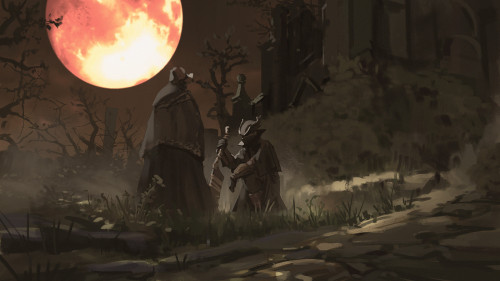 theomeganerd:Bloodborne Artworks by Atey Ghailan