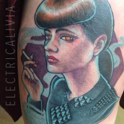 fuckyeahtattoos:  electricalivia:  Rachael from Bladerunner close up.   Alivia Foley - Artful Dodger Tattoo - Seattle, Washington