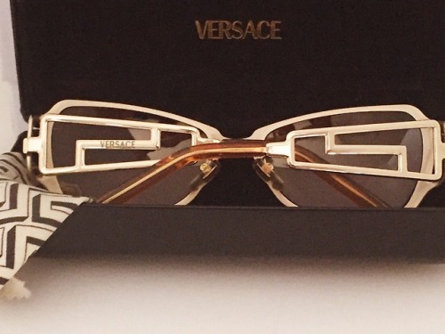 Vintage gold versace sunglasses. 