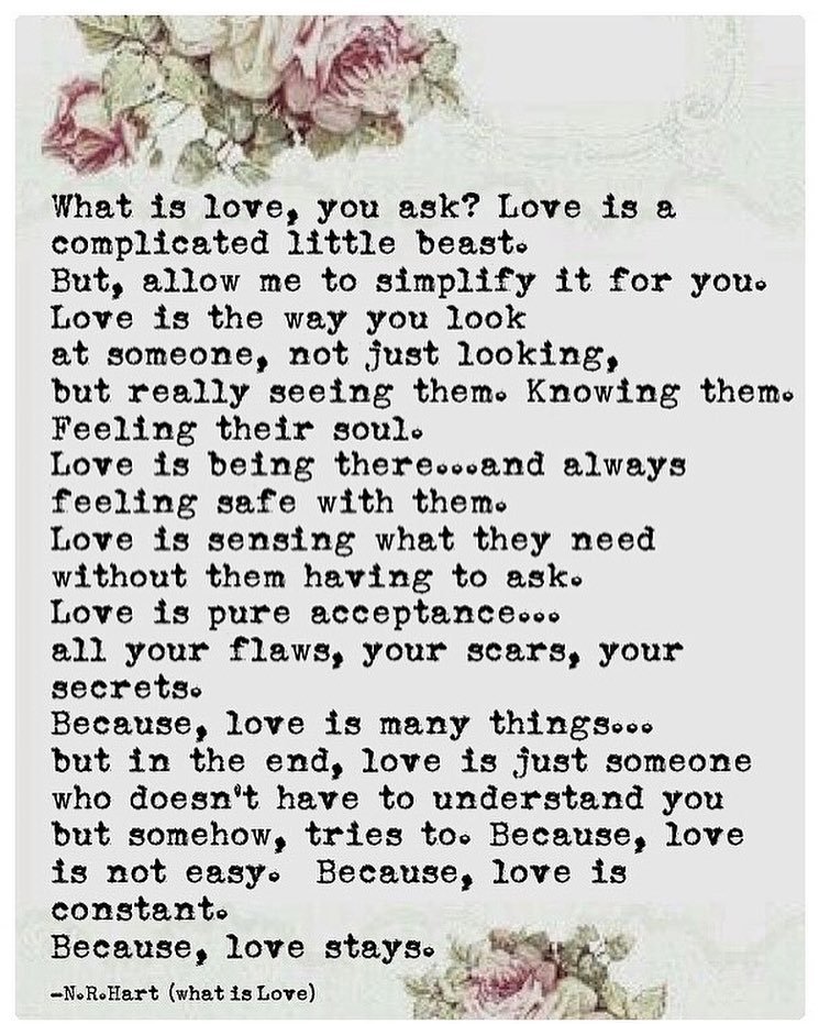N R Hart What Is Love Entire Poem From My Second Book