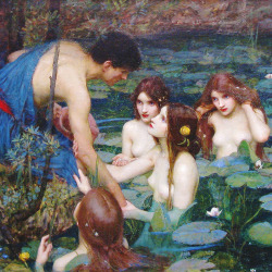 vintagegal:  John William Waterhouse- Hylas and the Nymphs (1986) 