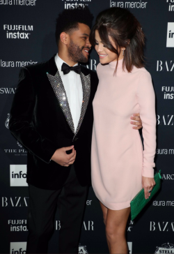 selenasquad:Selena Gomez and The Weeknd at the red carpet of Harper’s Bazaar Icons Party on September 8th, 2017 in New York City.