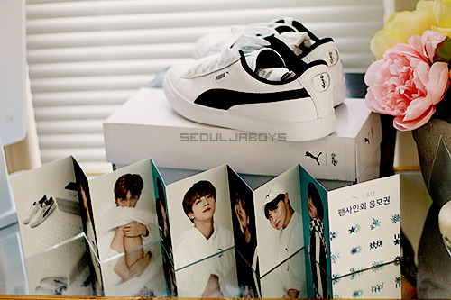 PUMA x BTS x COURTSTAR Photo InsertMy shoes came home&hellip;and they’re absolutely gorgeo