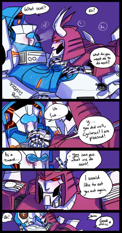 schandbringer:  Commission for thetaintedtamer who asked for Cyclonus lovingly eating out Tailgate. I really hope you like it, this was a lot of fun to make! Thank you so much for commissioning me!