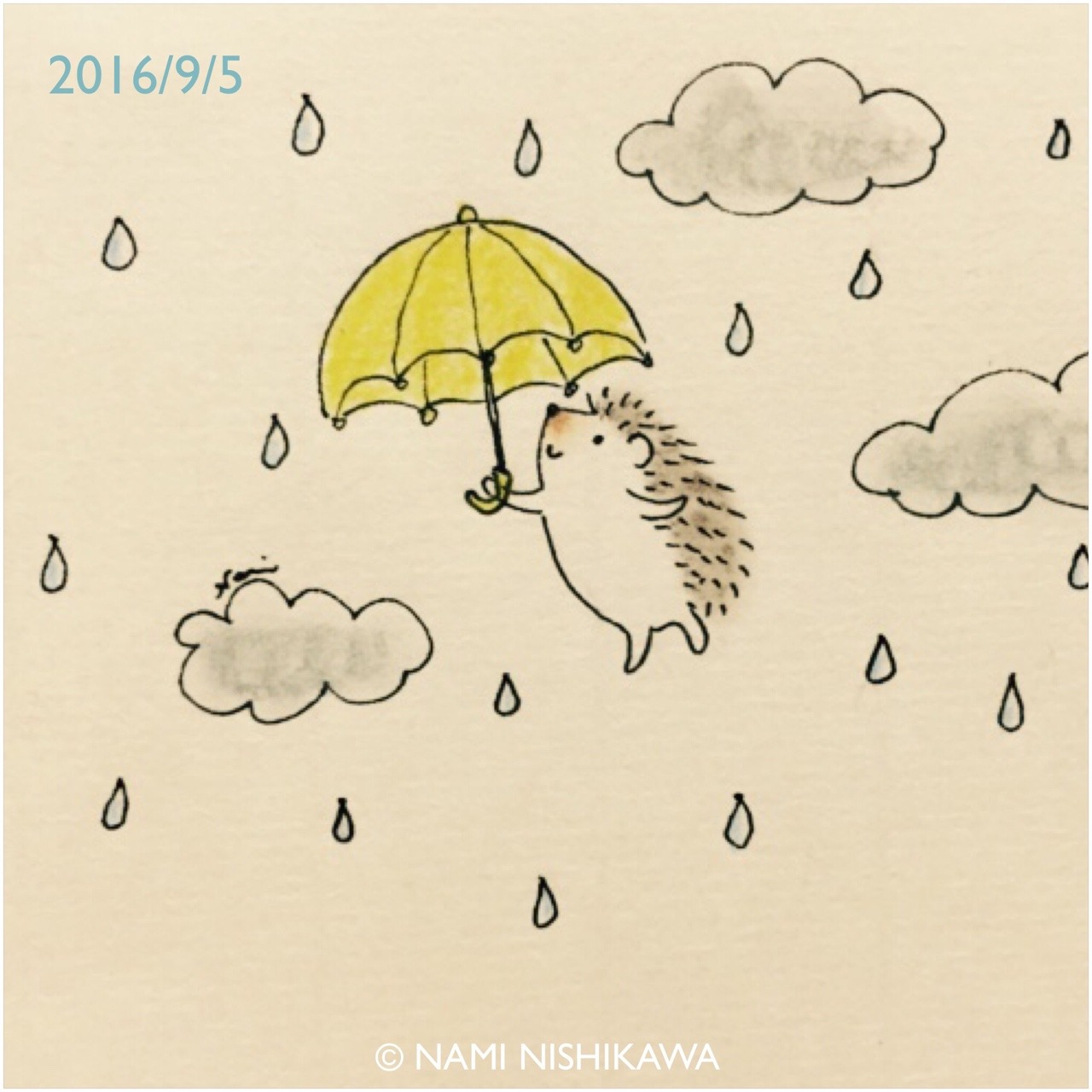 なみはりねずみ日記 961 雨の日でも気分上々 It S Raining Today But I Feel