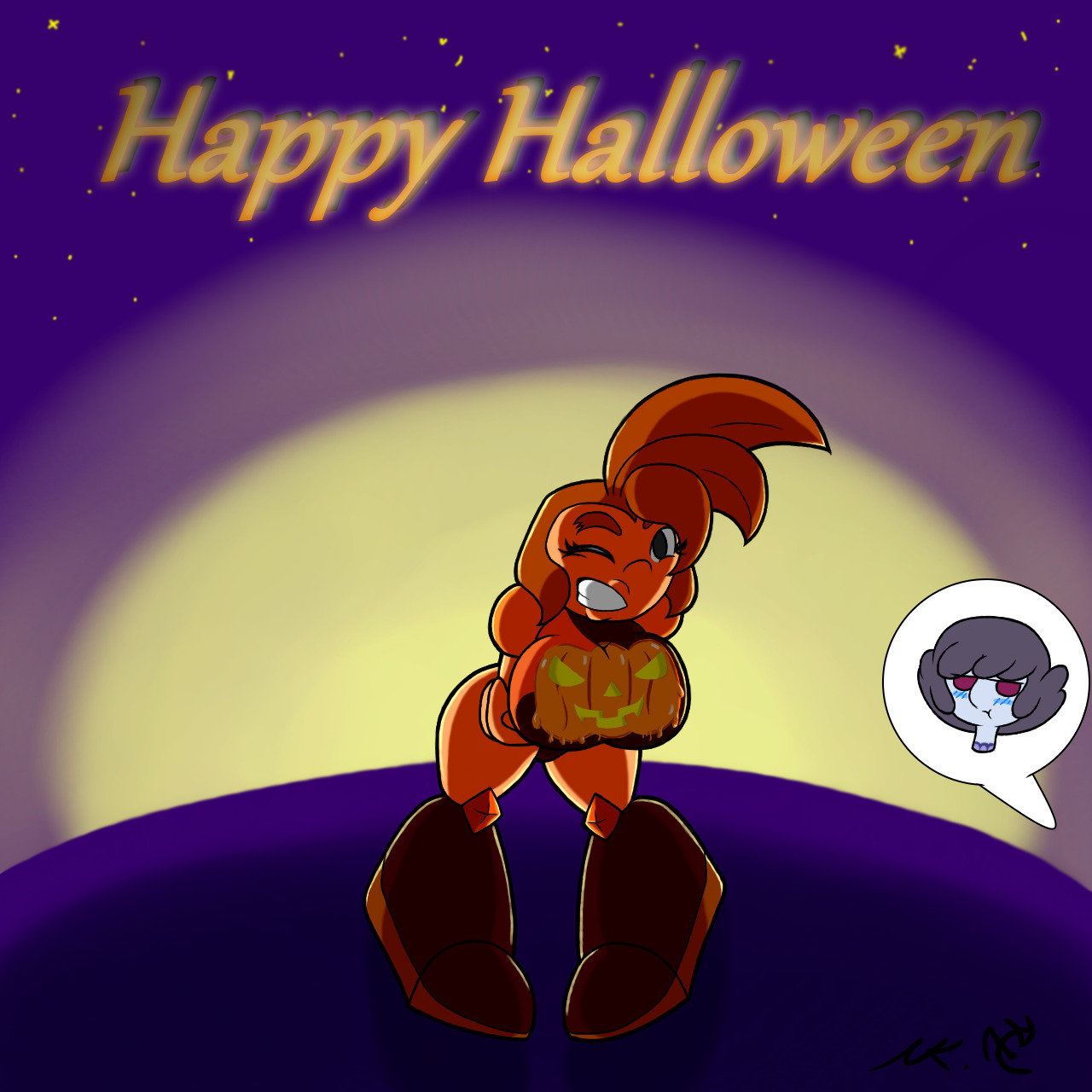 Happy Halloween~ from my cute little orange slice of a gem, Citrine~With special