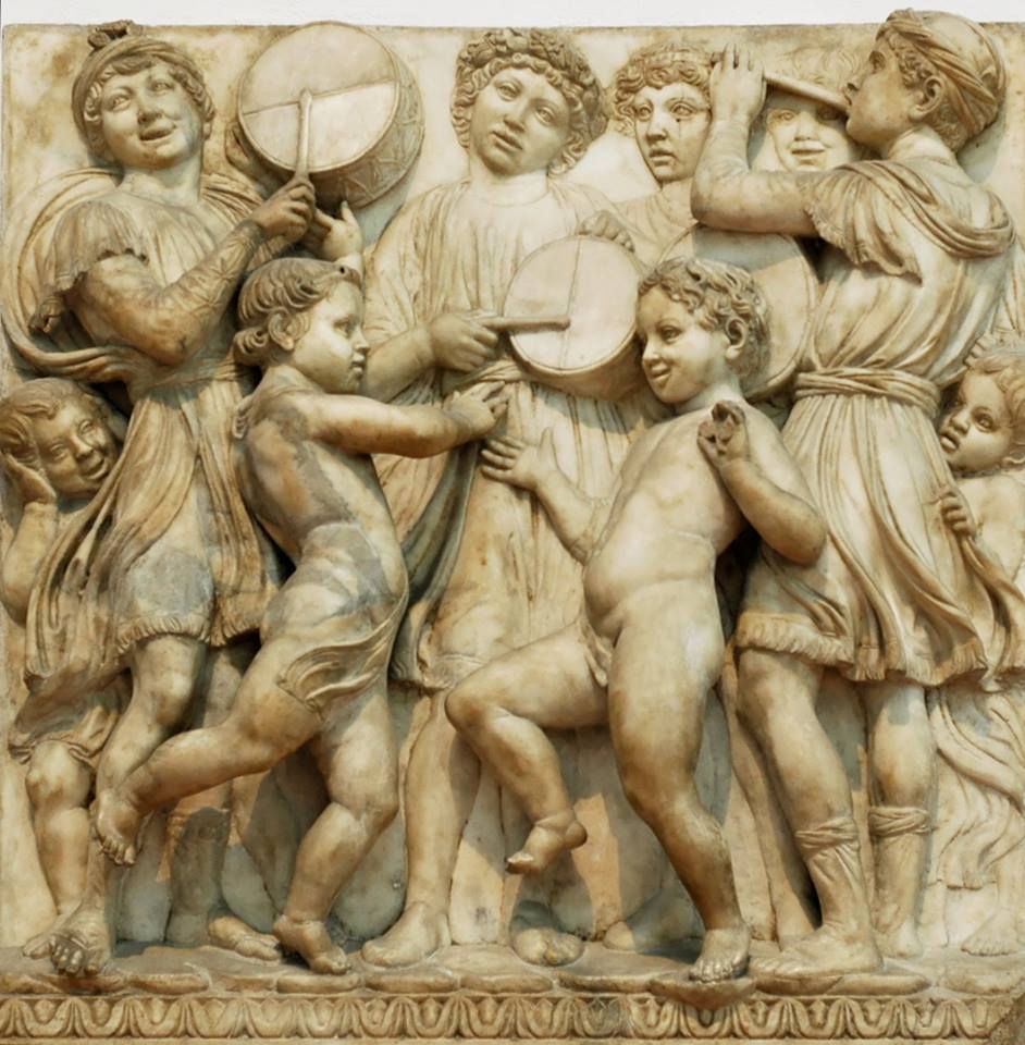 Luca della Robbia
(Italian, Early Renaissance, 1400–1482)
(panel) Cantoria (“Singing Gallery”), 1431-1438
Marble
Museo dell'Opera del Duomo, Florence, Italy