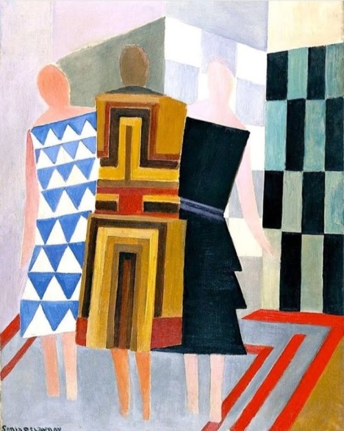  Sonia Delaunay, Simultaneous Dresses (Three Women, Forms, Colours), 1925Oil on canvas. 146 x 114 cm