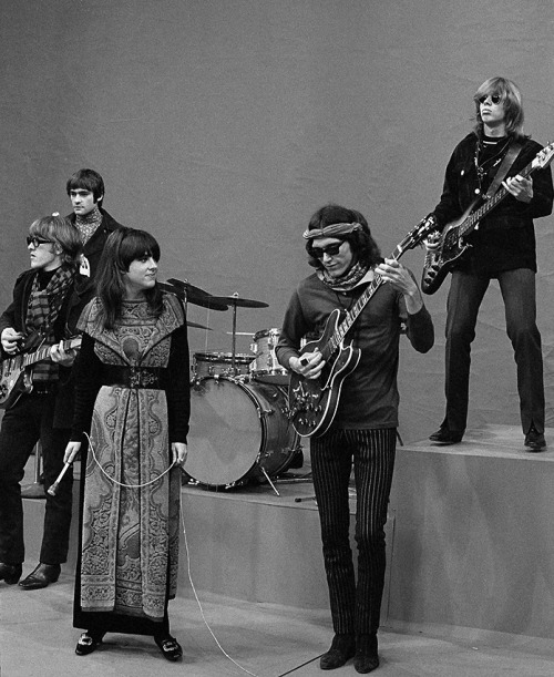 Jefferson Airplane on CBS TV, 1967Jorma Kaukonen, Marty Balin, Grace Slick, Spencer Dryden (invisibl