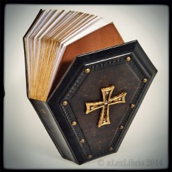 alexlibris-bookart:  Black coffin - unique