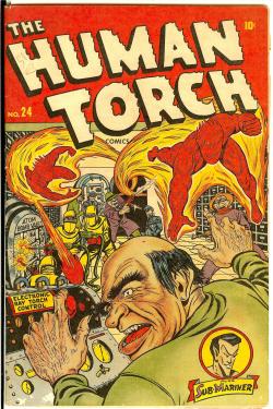 browsethestacks:  Vintage Comic - Human Torch