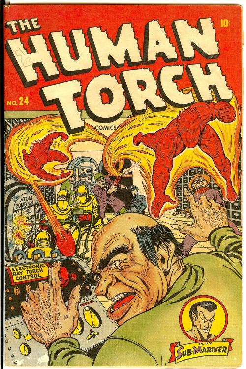 browsethestacks:  Vintage Comic - Human Torch #024 Pencils: Charles Nicholas Inks: Charles Nicholas